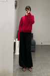 SWAYING/KNIT cashmere stand collar short cardigan SW24RE1T06 red